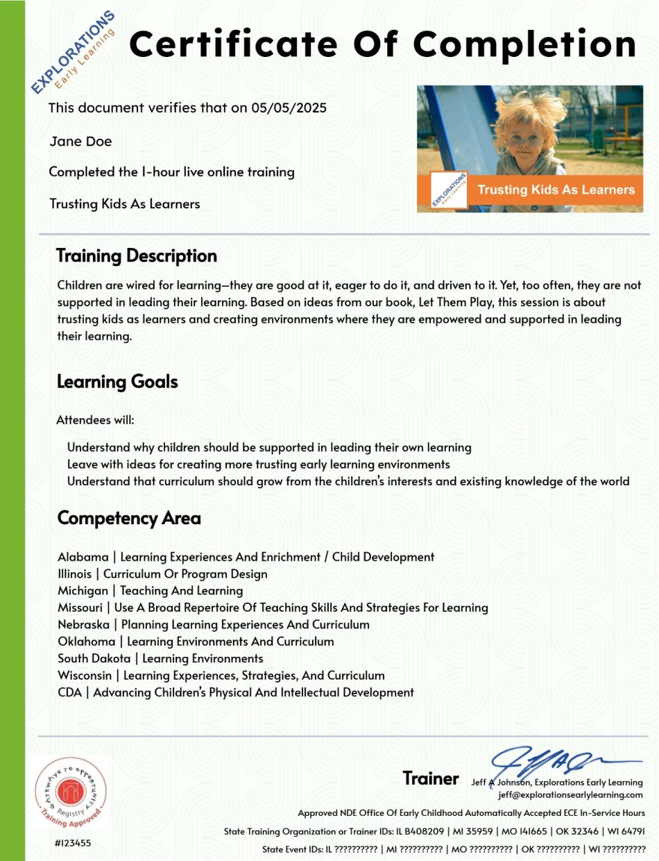 Can I see a sample certificate? 34 Sample Certificate