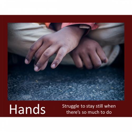Hands Struggle To Stay Still Poster Download