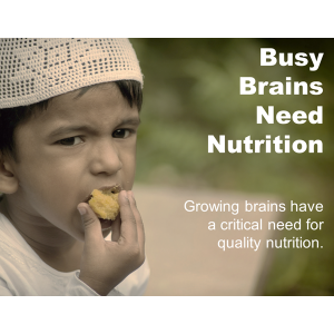 Busy Brains Need Nutrition Poster Download